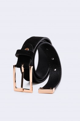 5718-89-BV Ceinture femme en croute de cuir style nubuck
