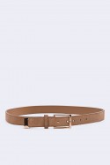 5718-89-BV Ceinture femme en croute de cuir style nubuck