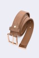 5718-89-BV Ceinture femme en croute de cuir style nubuck