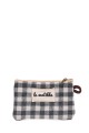 La Matilda - Pochette porte-monnaie en coton VICHY GRIS M108-97