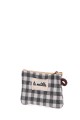 La Matilda - Pochette porte-monnaie en coton VICHY GRIS M108-97