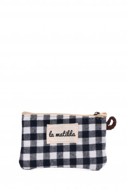 La Matilda - Cotton coin purse VICHY Marine M108