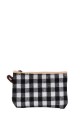 La Matilda - Pochette porte-monnaie en coton VICHY NOIR M108