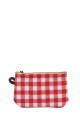 La Matilda - Pochette porte-monnaie en coton VICHY ROUGE M108