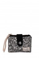 La Matilda - Porte-monnaie en coton PATTERN BLACK M122-70