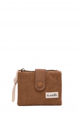 La Matilda - Wallet - Pana Marrón Tostado M122-81