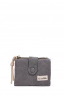 La Matilda - Porte-monnaie en coton - Pana ANTRACITA M122-84