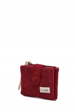 La Matilda - Porte-monnaie en coton - Pana Vino M122-85