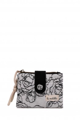 La Matilda - Porte-monnaie en coton - Rosa Negra M122-89