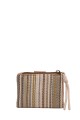 La Matilda - Porte-monnaie en coton - Stripe Beige M118-72