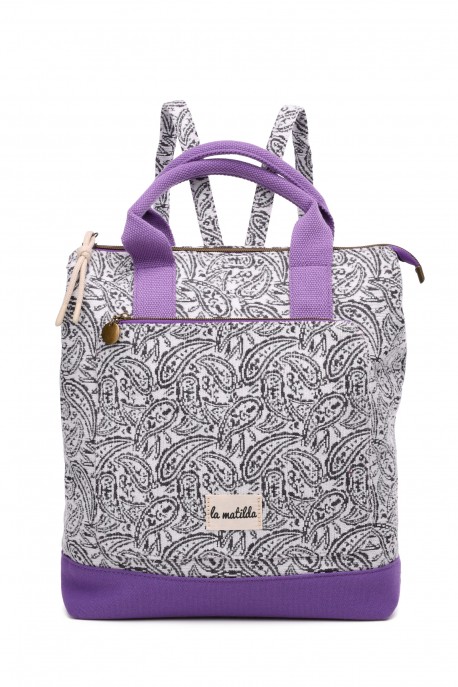 La Matilda Backpack PURPLE CASHEW M127-2-91