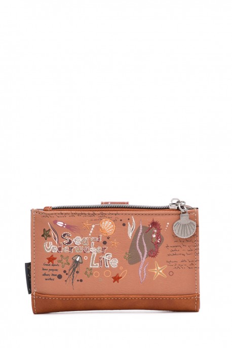 XH-06-26B Portefeuille porte-monnaie synthétique Sweet & Candy : couleur:Marron (Brown)