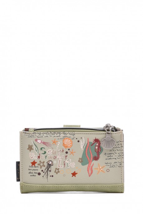 XH-06-26B Portefeuille porte-monnaie synthétique Sweet & Candy : couleur:Vert (Green)