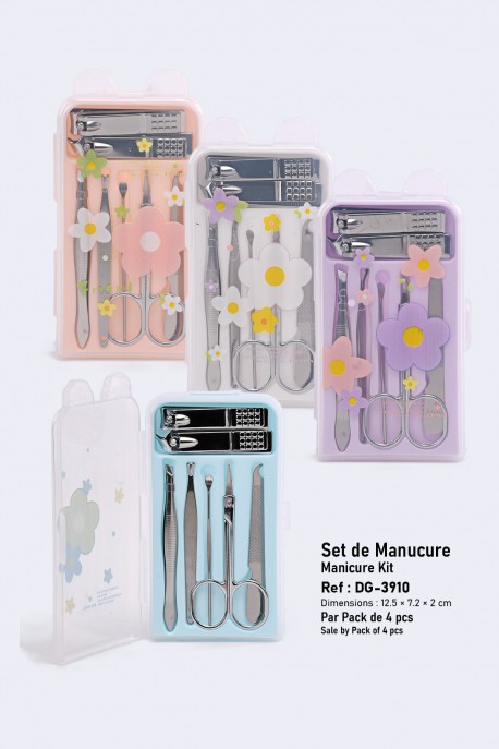 DG-3910 Complete manicure set - Daisies : colour:Pack of 4