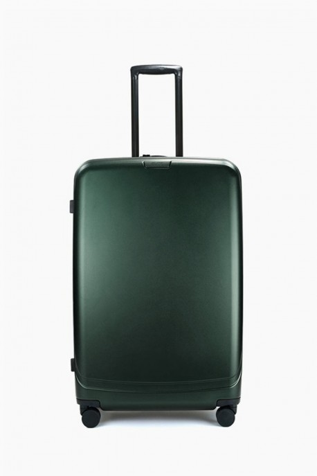 ELITE PURE MATE Valise trolley 100% Polycarbonate 75 cm - E2129 : couleur:Vert for&ecirc;t, Taille:CHECK-IN LARGE (75CM)