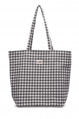 La Matilda - Grand Tote Bag VICHY Gris M105-24