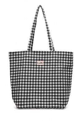 La Matilda - Grand Tote Bag VICHY Gris M105-25