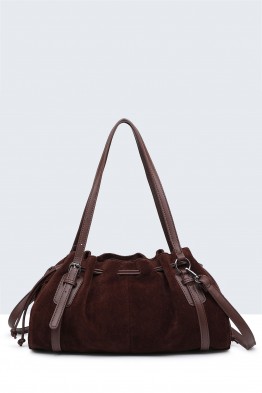 29066-BV Nubuck-textured teckel shaped duffel bag