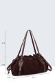 29066-BV Nubuck-textured teckel shaped duffel bag