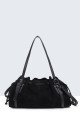 29066-BV Sac à main bourse polochon teckel texture nubuck