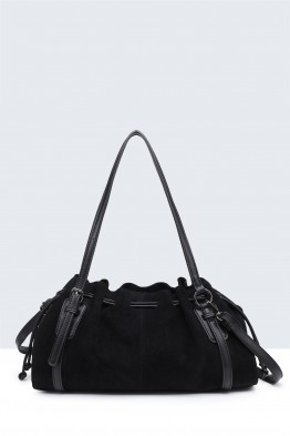 29066-BV Nubuck-textured teckel shaped duffel bag