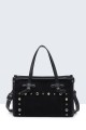 29071-BV Nubuck-textured bag with studs