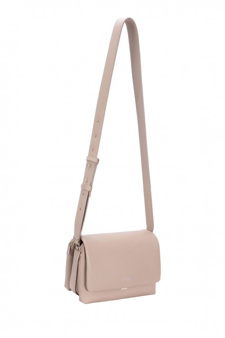 CM8201-1 Sac bandoulière à rabat David Jones : couleur:Taupe chaud (WARM TAUPE)