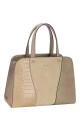 CM8533 David Jones Croc Trapezoid Handbag