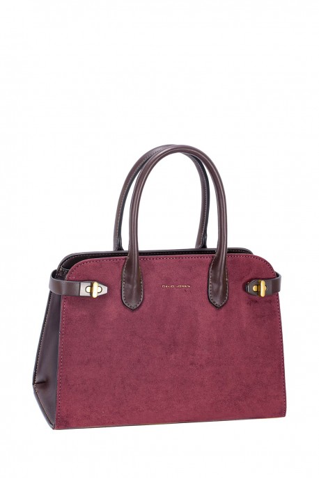 CM8339-1 Sac à main Trapèze David Jones : couleur:Bordeaux fonc&eacute; (D.Bordeaux)