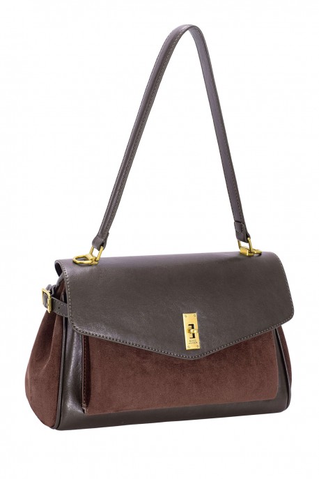 CM8581 David Jones Satchel Purse : colour:WENGE WOOD