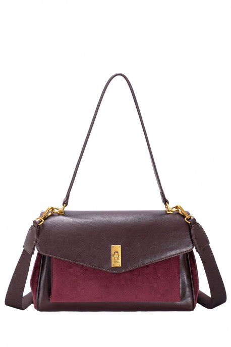 CM8581 Sac à main cartable David Jones : couleur:HOT CHOCOLAT