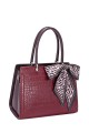 CM8616 David Jones Gusseted Crocodile Handbag