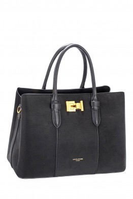 CM8624 David Jones Nubuck Effect Gusset Handbag