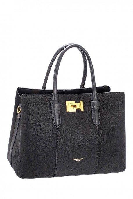 CM8624 David Jones Nubuck Effect Gusset Handbag
