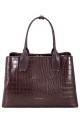 CM8627 David Jones Croc Trapezoid Handbag
