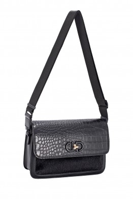 CM8637 Sac bandoulière à rabat croco David Jones