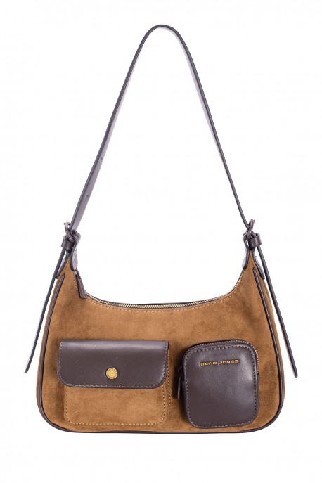 CM8657 Sac épaule baguette David Jones : couleur:Tan d'abricot (APRICOT TAN)