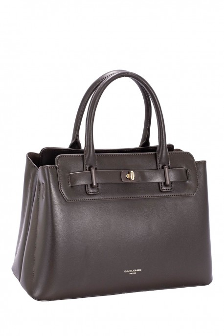 CM8673 Sac à main Trapèze Soufflet David Jones : couleur:WENGE WOOD