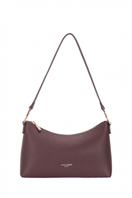 CM8538A Sac épaule baguette David Jones : couleur:WINDSOR WINE