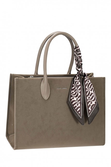 CM8542 Sac à main David Jones : couleur:WARM GREY SAND