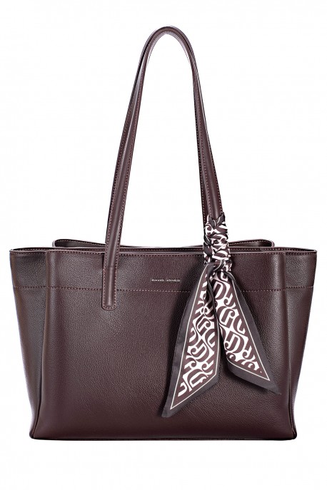 CM8544 David Jones Shopping Shoulder Bag : colour:HOT CHOCOLAT