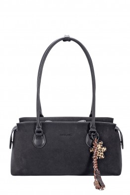 CM8582 Sac épaule polochon effet Nubuck David Jones
