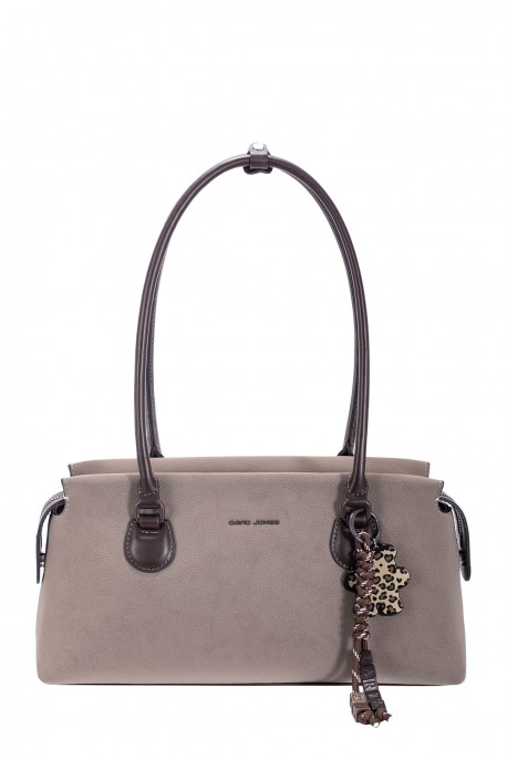 CM8582 David Jones Nubuck Effect Duffel Shoulder Bag : colour:FUNGI