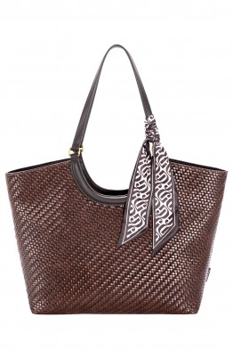 CM8660 Sac épaule shopping motif tressé David Jones