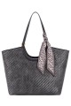 CM8660 Sac épaule shopping motif tressé David Jones