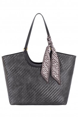 CM8660 David Jones Braided Pattern Shopping Shoulder Bag