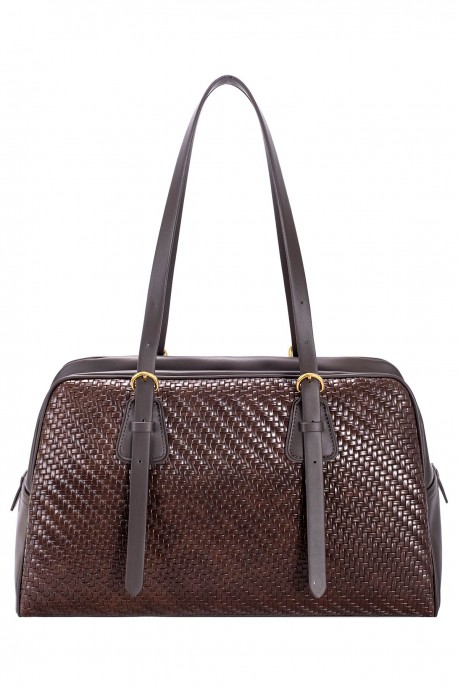 CM8661 Sac épaule bowling motif tressé David Jones