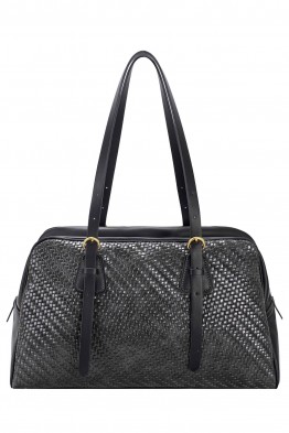 CM8661 Sac épaule bowling motif tressé David Jones