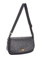 CM8664 David Jones Braided Pattern Crossbody Bag
