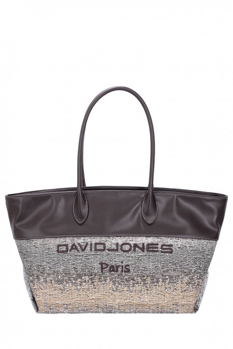 CM8373-1 Sac à main shopping David Jones : couleur:HOT CHOCOLAT
